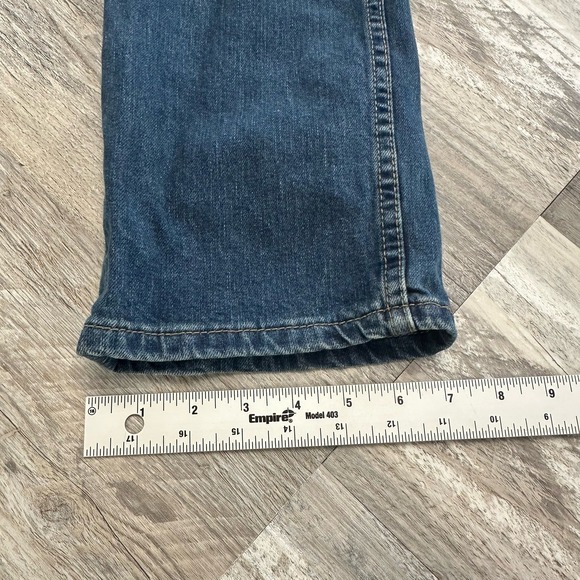 Levi's 511 Red Tab Faded Dark Wash Blue Mens 34x31 Worn In Slim Fit Denim Jeans - Picture 11 of 11